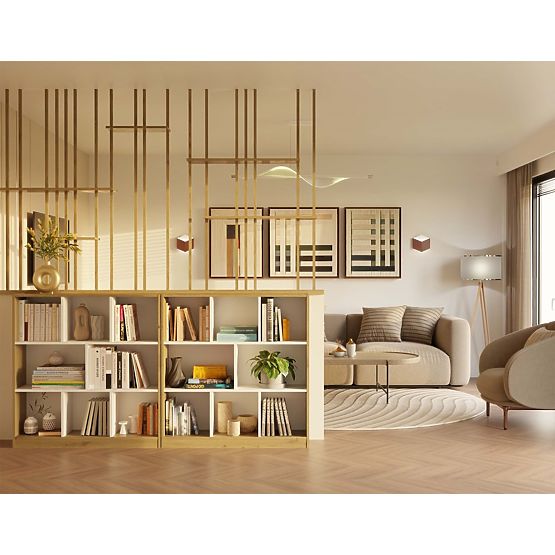 Scaffale Fiesta 8P ROVERE ARTISAN / BIANCO