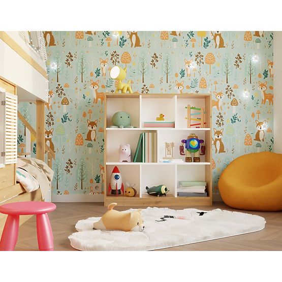 Scaffale Fiesta 8P ROVERE ARTISAN / BIANCO