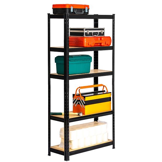 SCAFFALE IN METALLO 70x30x154 NERO