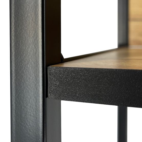 SCAFFALE INDUSTRIALE 400 NERO/ROVERE ARTISAN