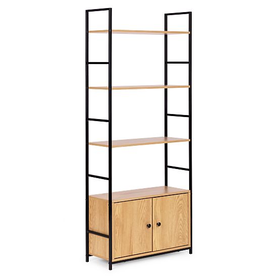 Scaffale industriale loft con armadietto 4 ripiani ModernHome