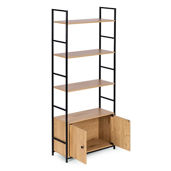 Scaffale industriale loft con armadietto 4 ripiani ModernHome