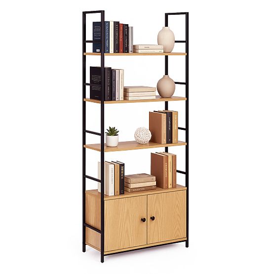 Scaffale industriale loft con armadietto 4 ripiani ModernHome