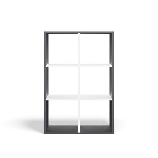 Scaffale Malax 2X3 ANTRACITE BIANCO