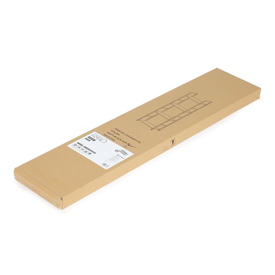 Scaffale moderno in legno con telaio in metallo LOFT 4 ripiani nero