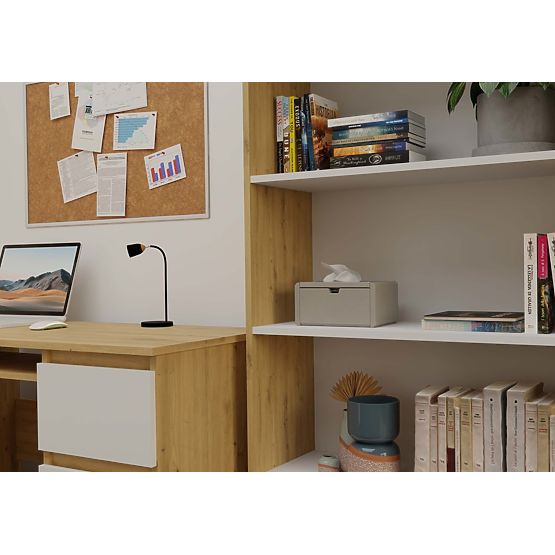 Scaffale Onyx R80 Rovere Artisan Bianco