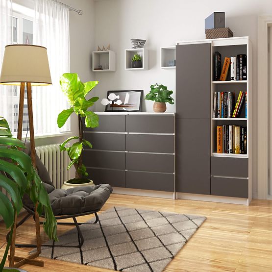 SCAFFALE R11 R80 1D 2SZ CLP PK BIANCO / GRIGIO