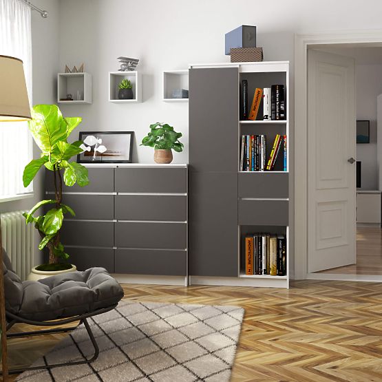 SCAFFALE R15 R80 1D 2SZ CLP PK BIANCO / GRIGIO