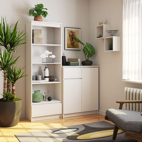 SCAFFALE R60 1SZ 4P CLP PK BIANCO