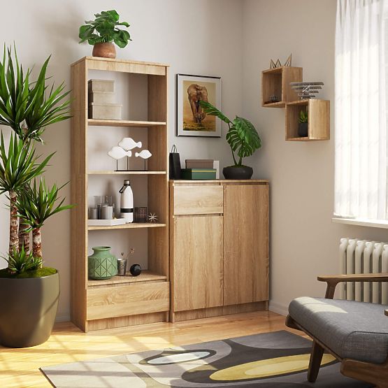 SCAFFALE R60 1SZ 4P CLP PK ROVERE SONOMA