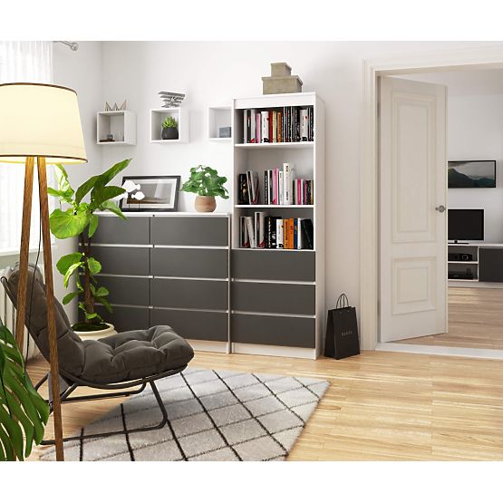 SCAFFALE R60 3SZ 2P CLP PK BIANCO / GRIGIO