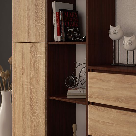 SCAFFALE R80 1D 4P CLP WENGE / SONOMA