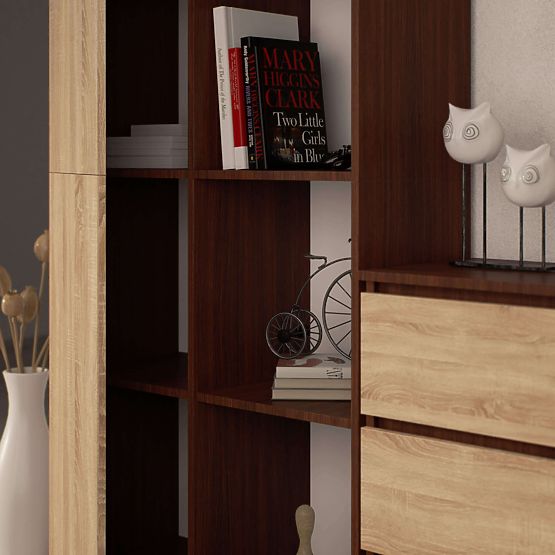 SCAFFALE R80 1D 4P CLP WENGE / SONOMA