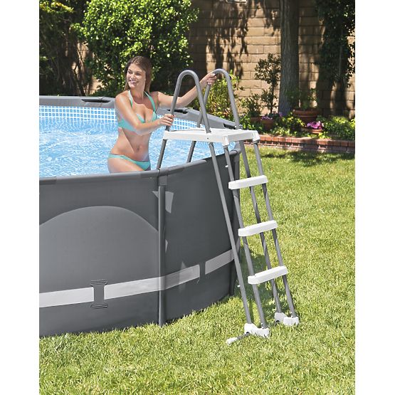 Scala per piscina 122 cm gradini antiscivolo INTEX 28076