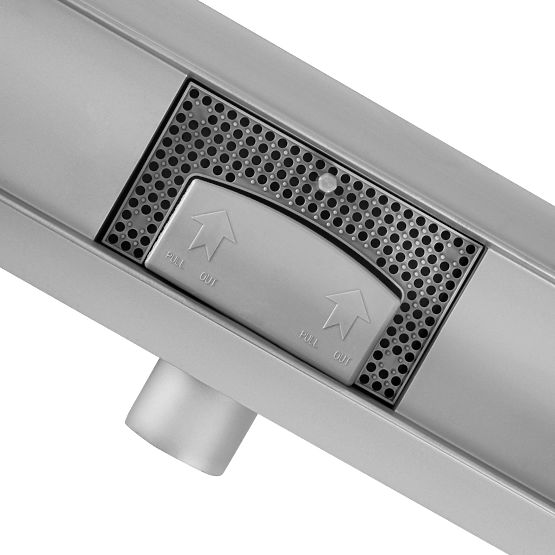 Scarico lineare REA Neox ACCIAIO SPAZZOLATO 50