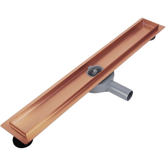 Scarico lineare REA Neox per rame spazzolato 70