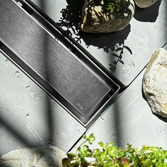 Scarico lineare REA NEOX PRO Acciaio spazzolato 60