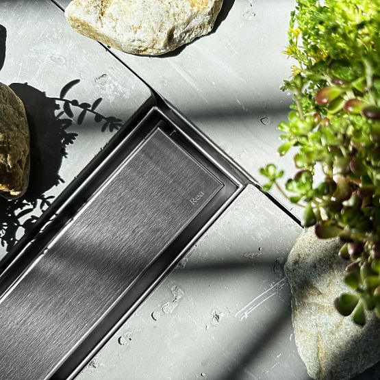 Scarico lineare REA NEOX PRO Acciaio spazzolato 60