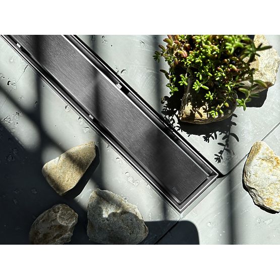 Scarico lineare REA NEOX PRO Acciaio spazzolato 60