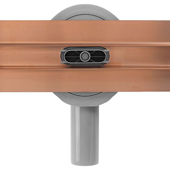 Scarico lineare REA NEOX SLIM PRO rame spazzolato 60