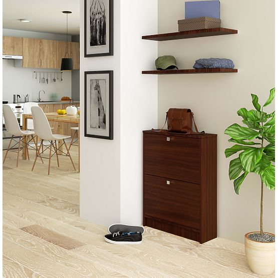 Scarpiera 2 ante a ribalta 60 cm - wenge