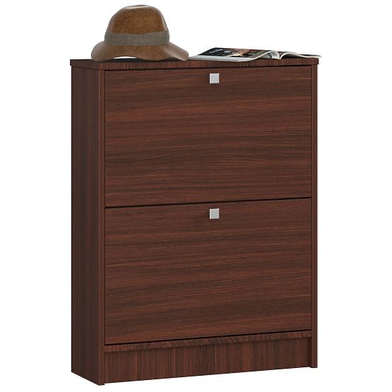 Scarpiera 2 ante a ribalta 60 cm - wenge