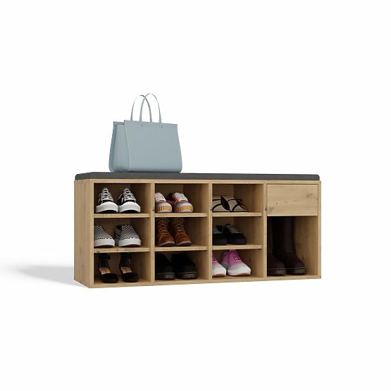 Scarpiera aperta TALLIN ROVERE ARTISAN per l'ingresso