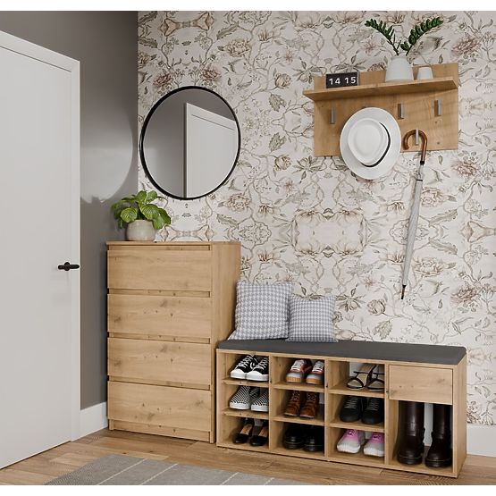 Scarpiera aperta TALLIN ROVERE ARTISAN per l'ingresso