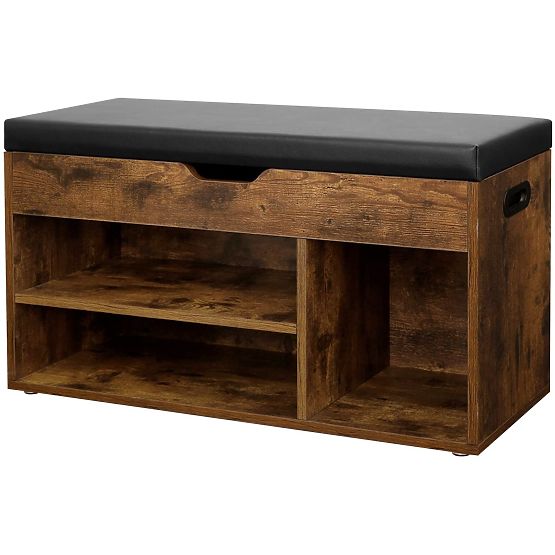 Scarpiera con panca LOFT in legno