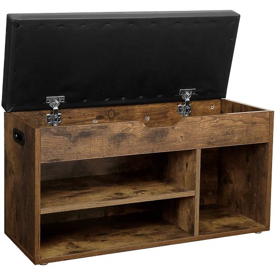 Scarpiera con panca LOFT in legno