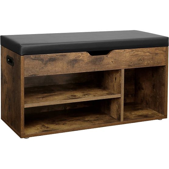 Scarpiera con panca LOFT in legno