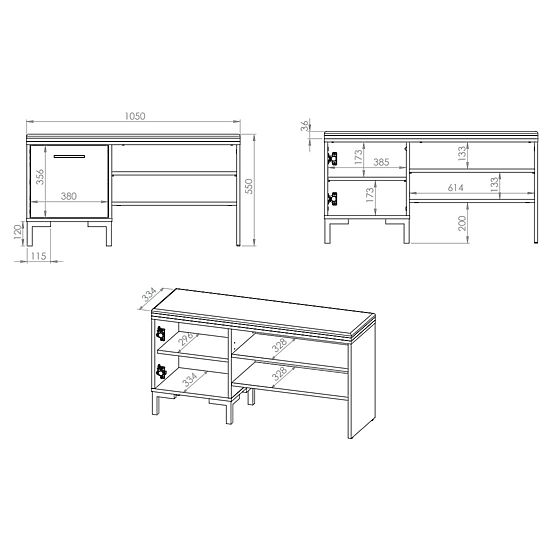 Scarpiera Nevio - rovere artigianale