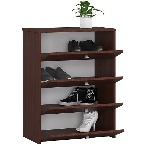 Scarpiera RUBIN 4 ante a ribalta 66 cm - wenge