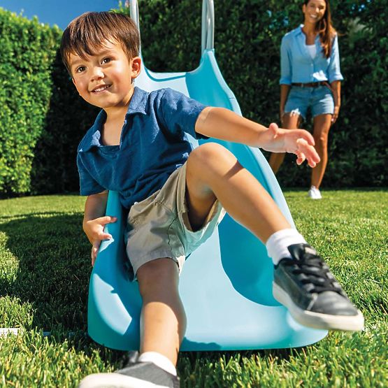 Scivolo da giardino per bambini 183 cm acciaio plastica INTEX 44106