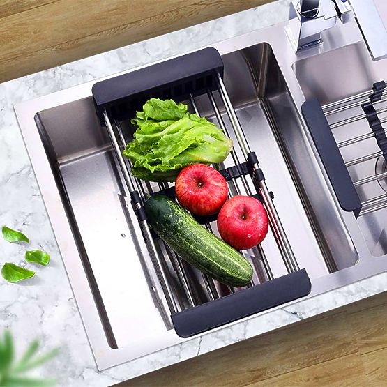 Scolapiatti a cestello per lavello ORDOS nero
