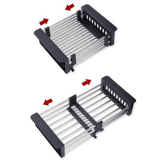 Scolapiatti a cestello per lavello ORDOS nero