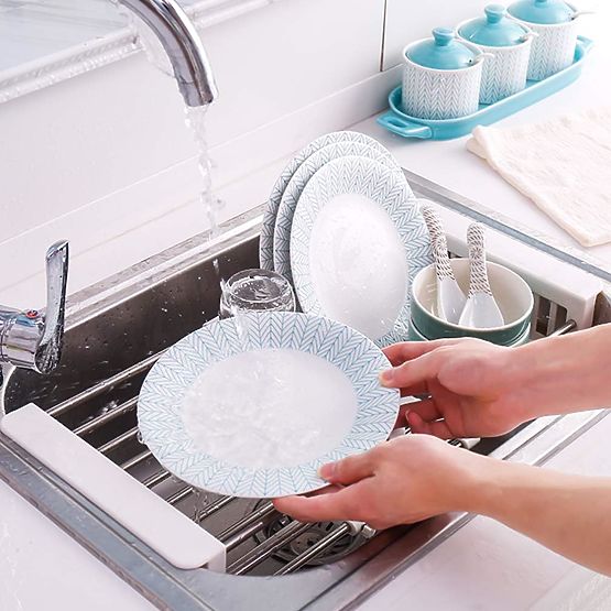 Scolapiatti asciugatrice per verdure ORDOS bianco per lavello