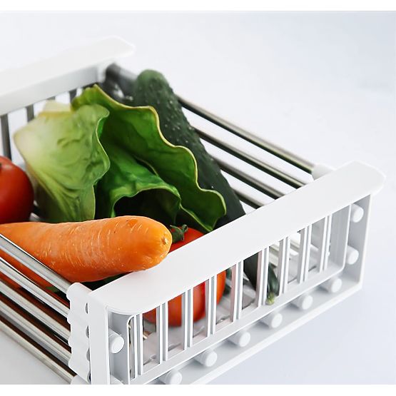 Scolapiatti asciugatrice per verdure ORDOS bianco per lavello