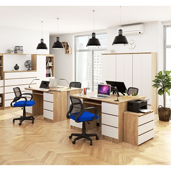 SCRIVANIA A-11 CLP 6SZ PK SONOMA / BIANCO