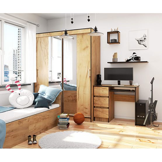 SCRIVANIA A-6 CLP ROVERE CRAFT SINISTRA