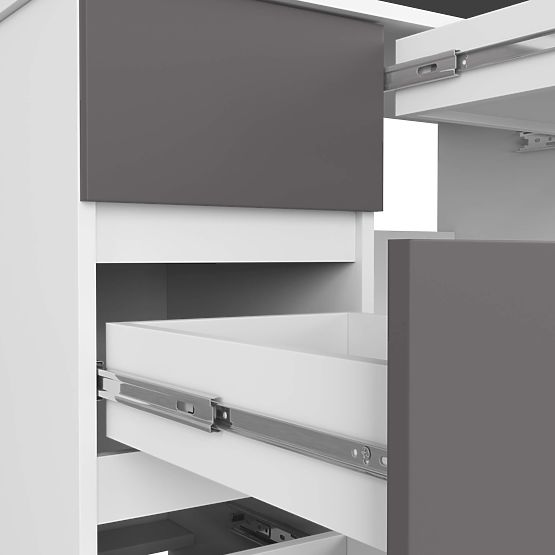 SCRIVANIA A-7 CLP PK BIANCA / GRIGIA SINISTRA