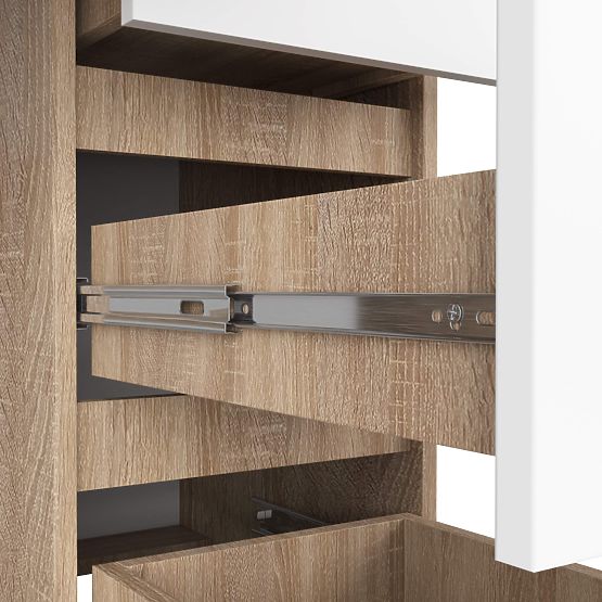 SCRIVANIA A-7 CLP SONOMA / BIANCO PK DESTRA