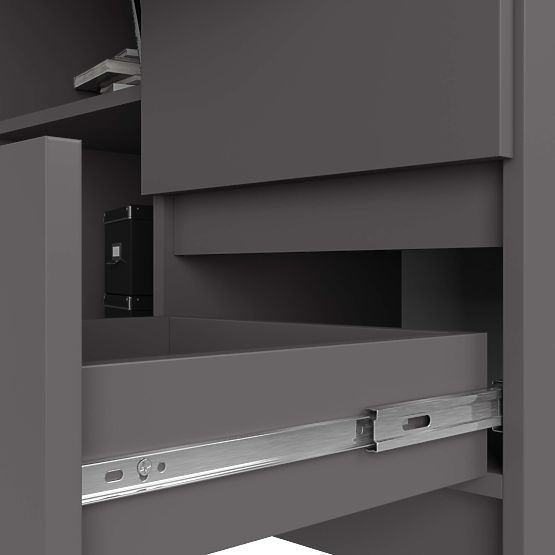 SCRIVANIA ANGOLARE B16 CLP DESTRA PK GRIGIA