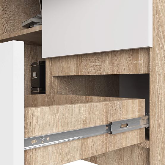 SCRIVANIA ANGOLARE B16 CLP DESTRA PK SONOMA / BIANCO