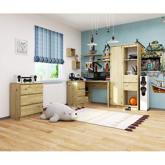 SCRIVANIA ANGOLARE B16 CLP SINISTRA ROVERE ARTISAN