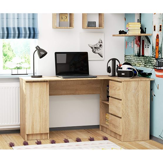 SCRIVANIA ANGOLARE B20 155 cm DESTRA SONOMA