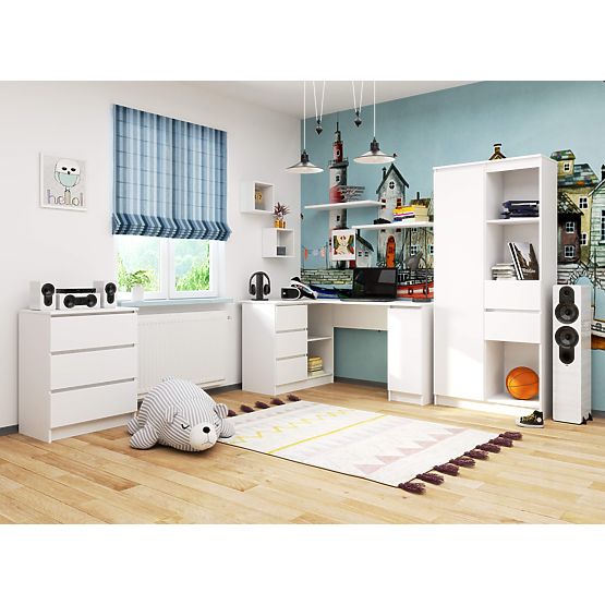 SCRIVANIA ANGOLARE B20 CLP SINISTRA PK BIANCA