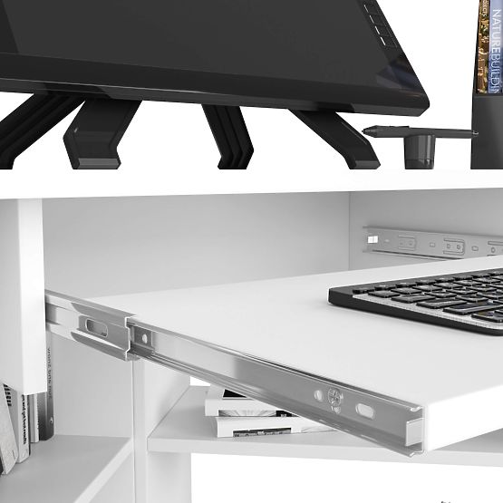 SCRIVANIA ANGOLARE TED PK BIANCA