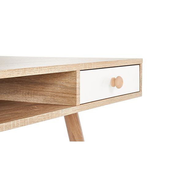Scrivania B34 - bianco/rovere sonoma