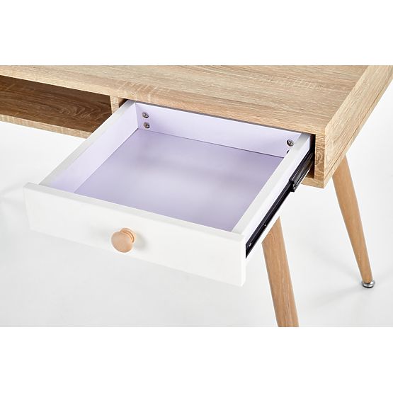 Scrivania B34 - bianco/rovere sonoma